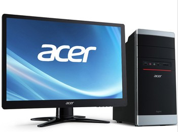 宏碁（acer） AT7-N50 臺(tái)式電腦 （G3220雙核 4G 500G 集顯 DVD 鍵鼠 L